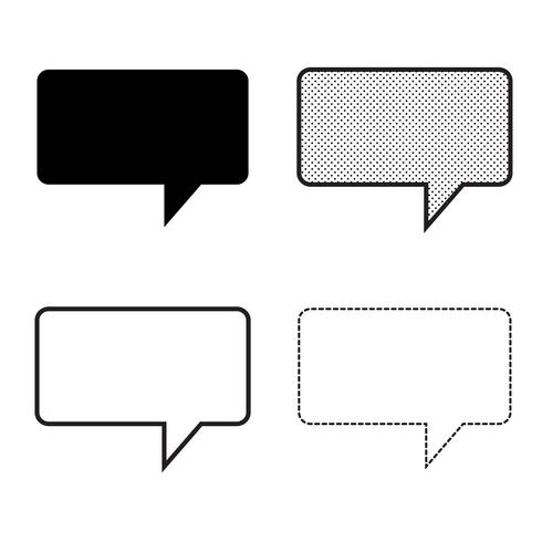 Speech bubbles Icon vector