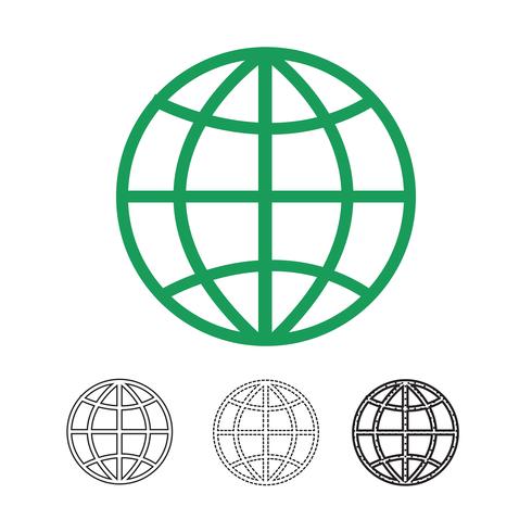 Icono de vector de globo