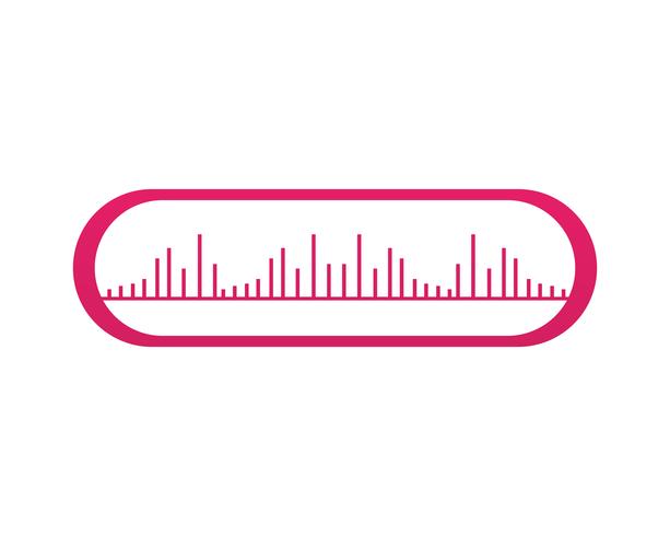 Wave Music note symbols logo and icons vector