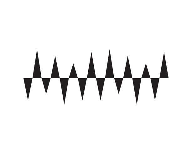 sound wave ilustration logo vector icon template