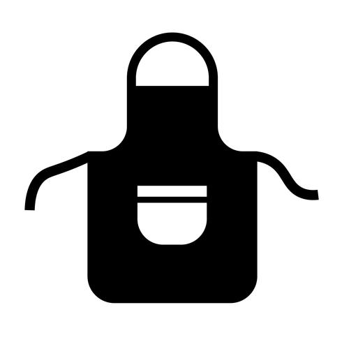 Kitchen Apron Icon Vector