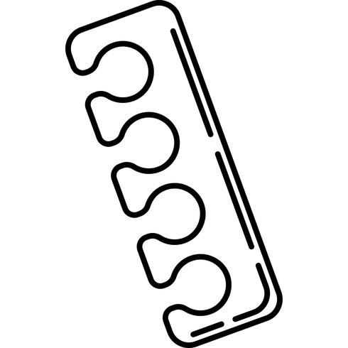 Toe Separator Icon Vector