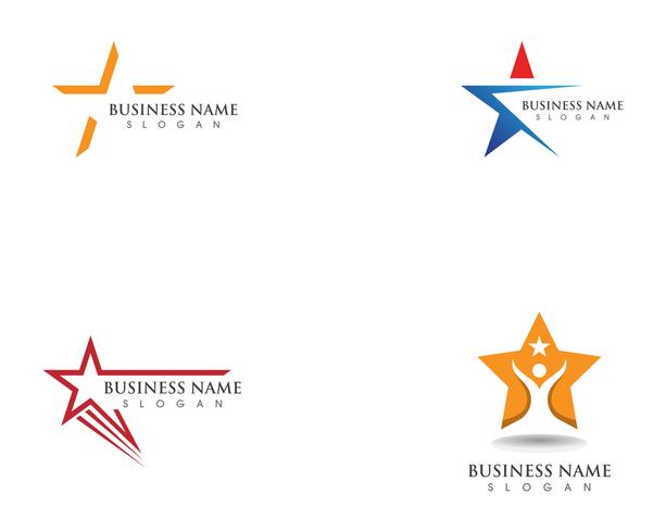 Logotipo de Star Success y plantilla de vector de Symbosl