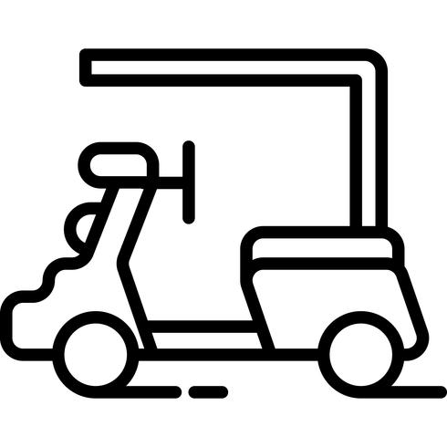 Golf Car Icon Vector