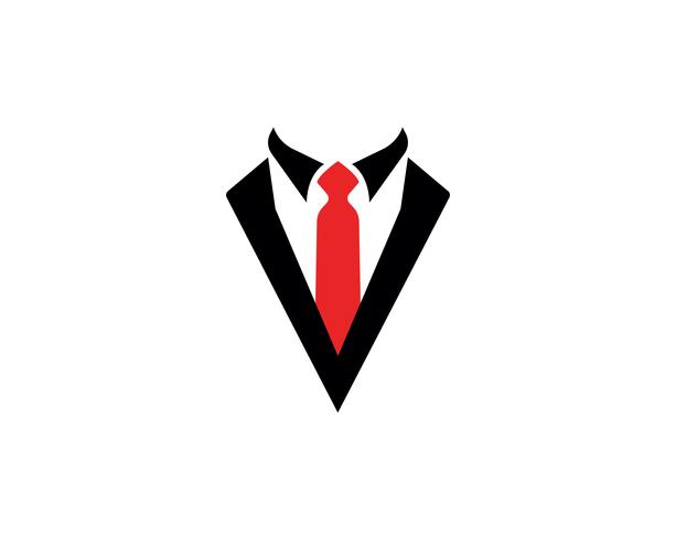 Tuxedo man logo and symbols black icons template vector