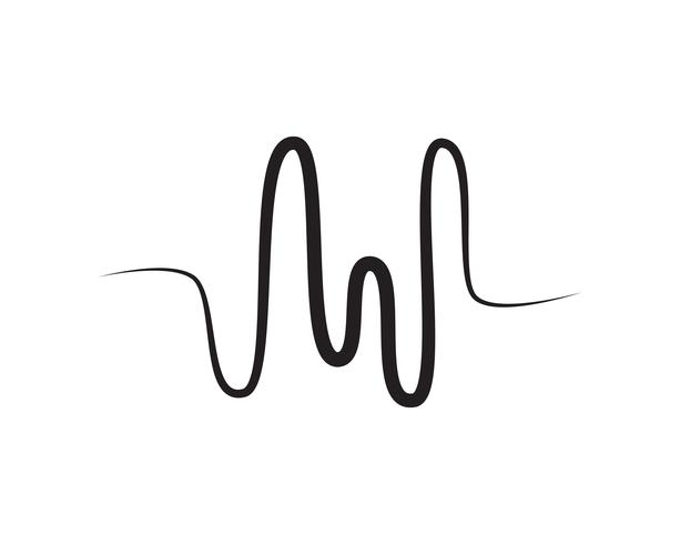 sound wave ilustration logo vector icon template