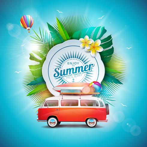 Summer Time Typography vector