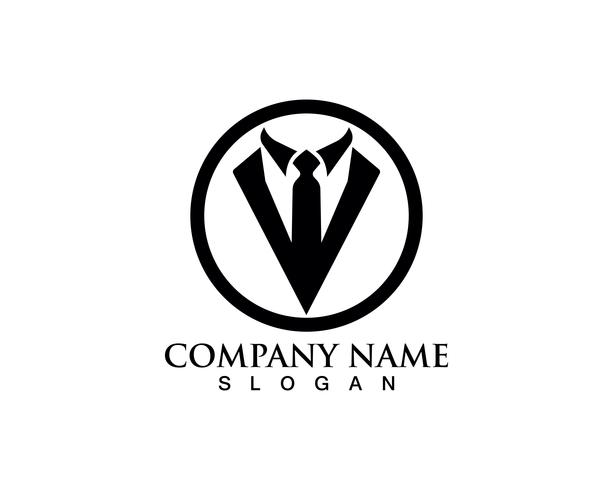 Tuxedo man logo and symbols black icons template vector