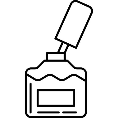 Nail Polish Icon Vector