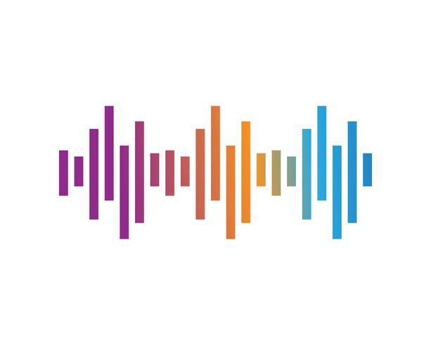 sound wave ilustration logo vector icon template