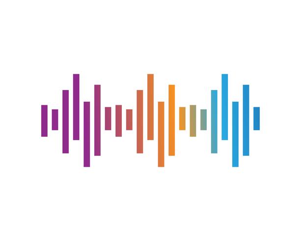 sound wave ilustration logo vector icon template