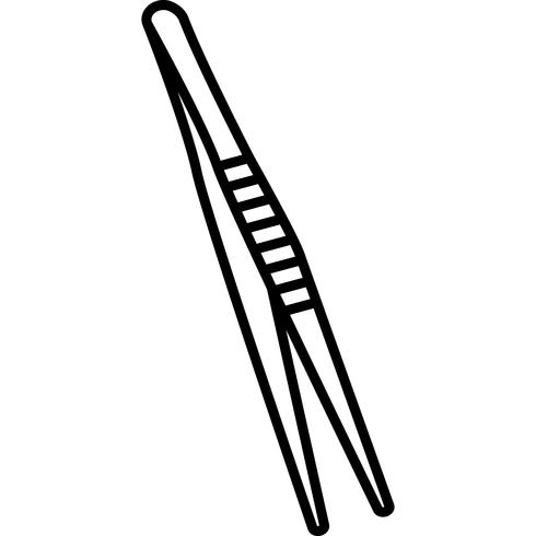 Eyebrow Tweezer Icon Vector