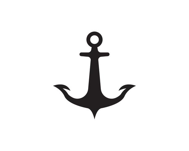 anchor logo and symbol template vector icons