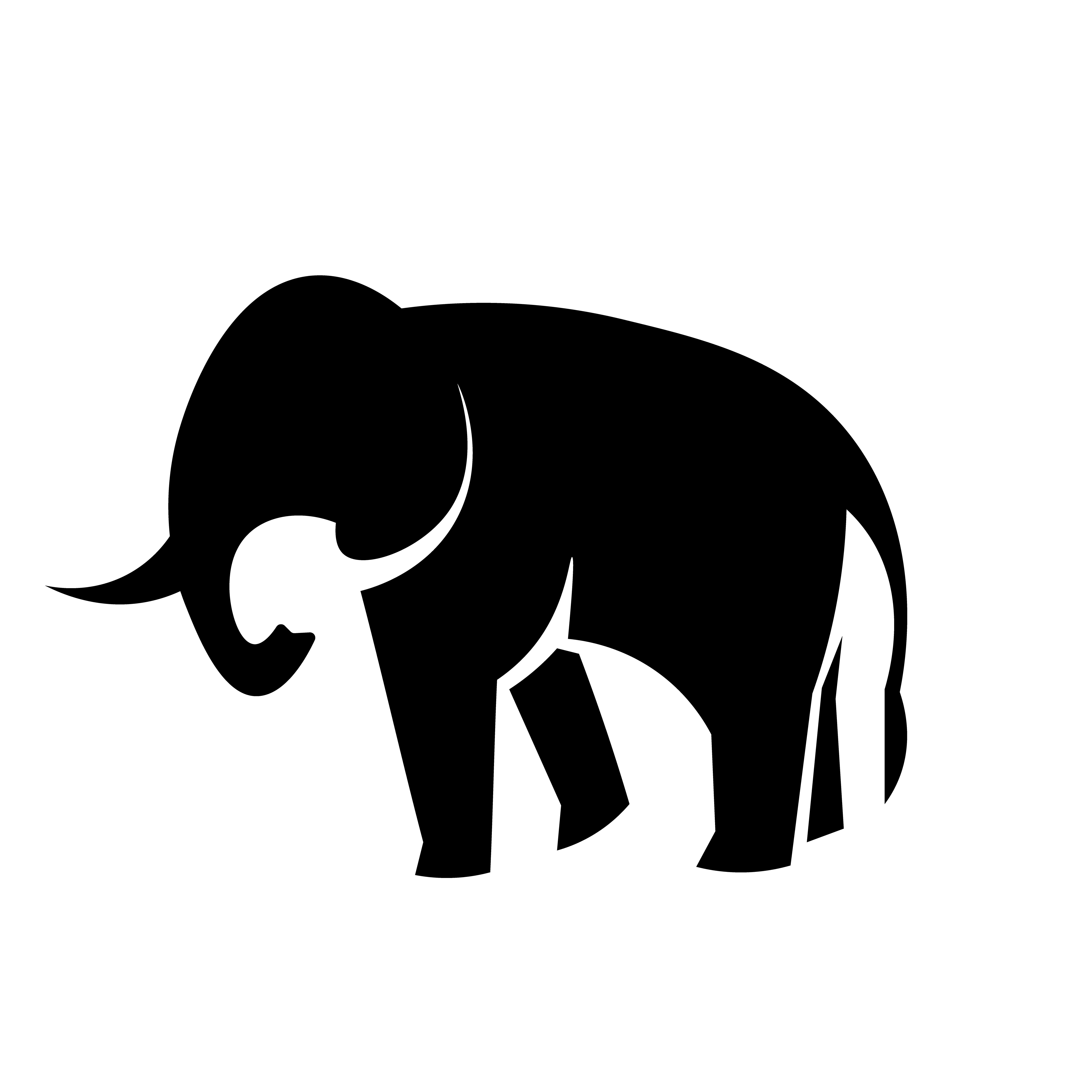 Elephant Icon Vector 583519 Vector Art at Vecteezy