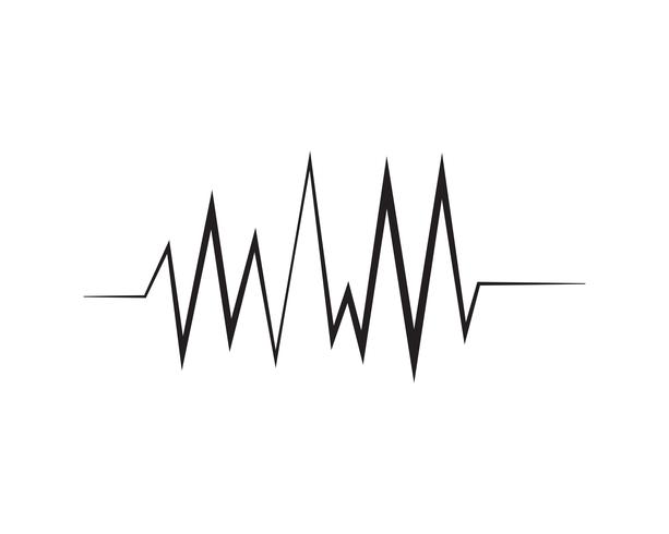 sound wave ilustration logo vector icon template