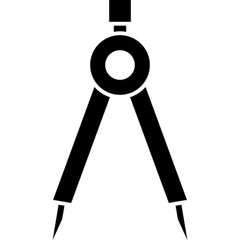 Compass Tool Icon Vector