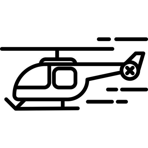 Vector icono de helicóptero