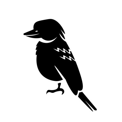 vector de icono de kookaburra