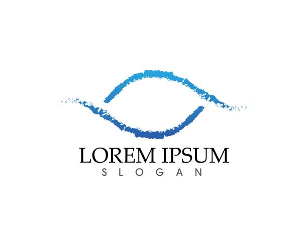 Eye care logo and symbols template vector