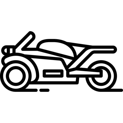 Icono de la motocicleta vector