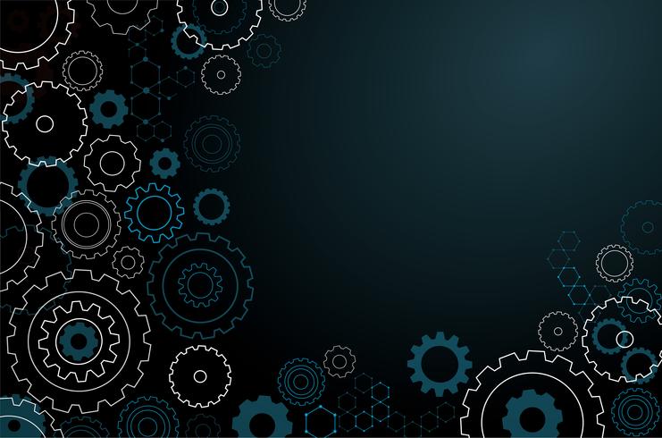 abstract cogs wheel background vector