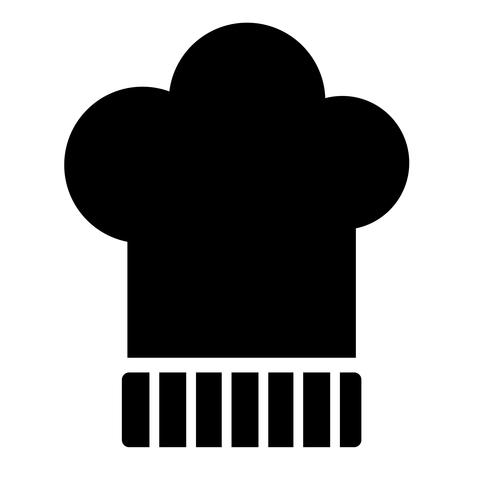 Chefs Hat Icon Vector