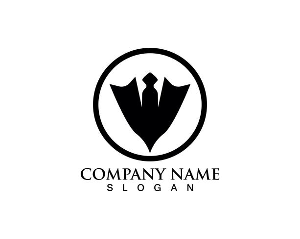 Tuxedo man logo and symbols black icons template vector