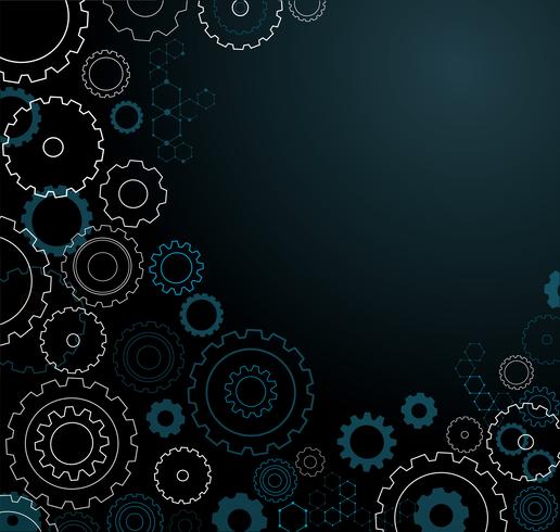 abstract cogs wheel background  vector