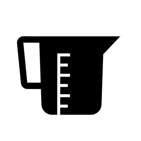 Vector de icono de vaso de cocina