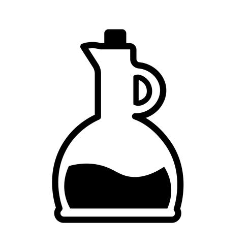 Oil Bottle Icon Vector