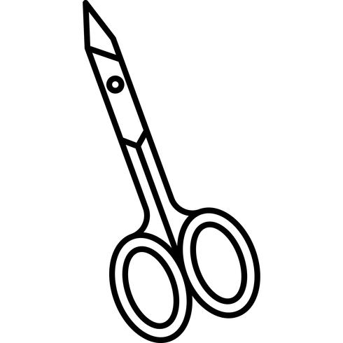 Nail Scissors Icon Vector