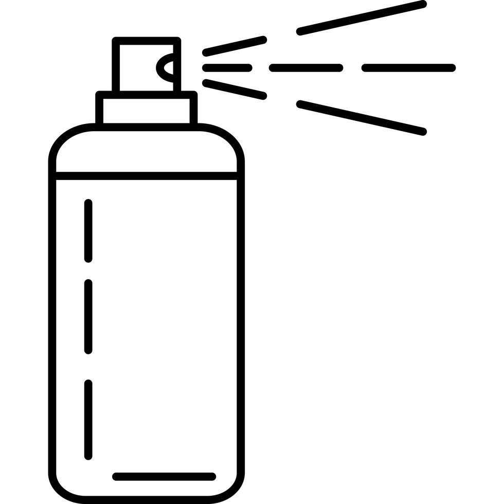 Hair Spray Icon Vector 583823 Vector Art at Vecteezy