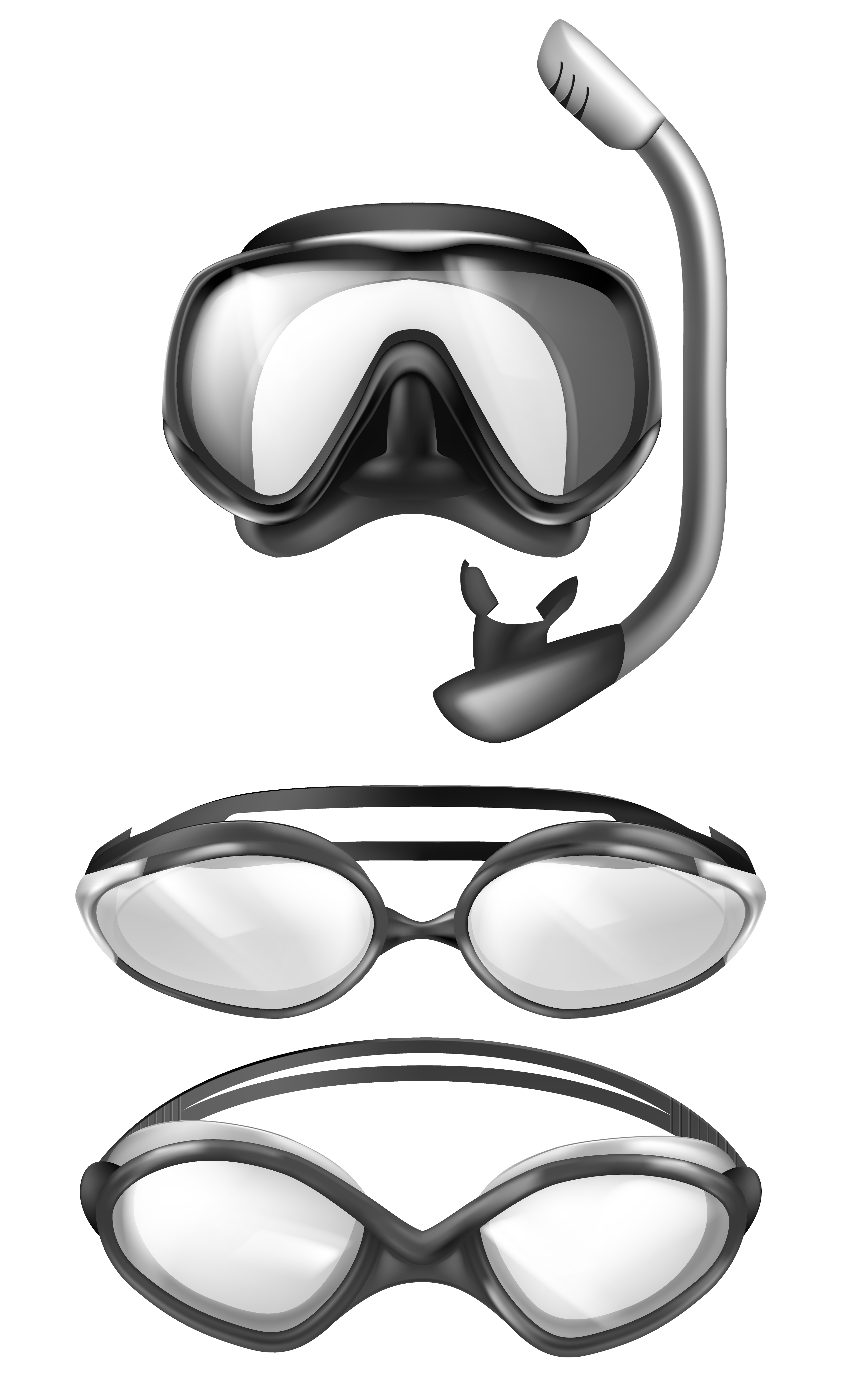 Vector mask for diving, goggles for swimming Download Free Vector Art