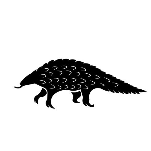 vector icono de pangolin