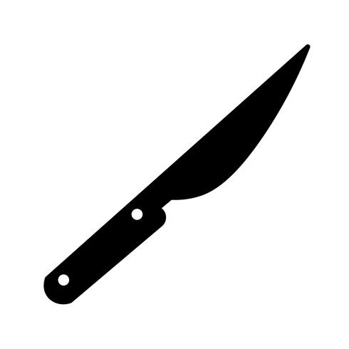 Cuchillo de cocina icono vector