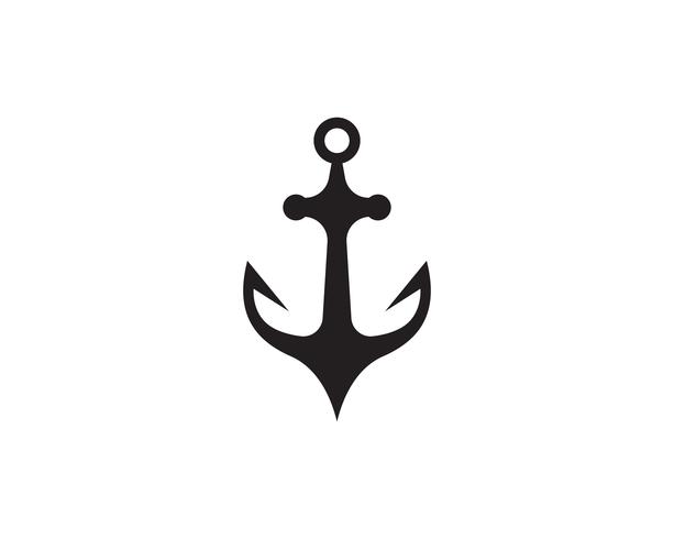 anchor logo and symbol template vector icons