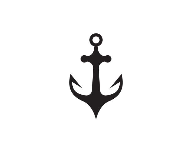 anchor logo and symbol template vector icons