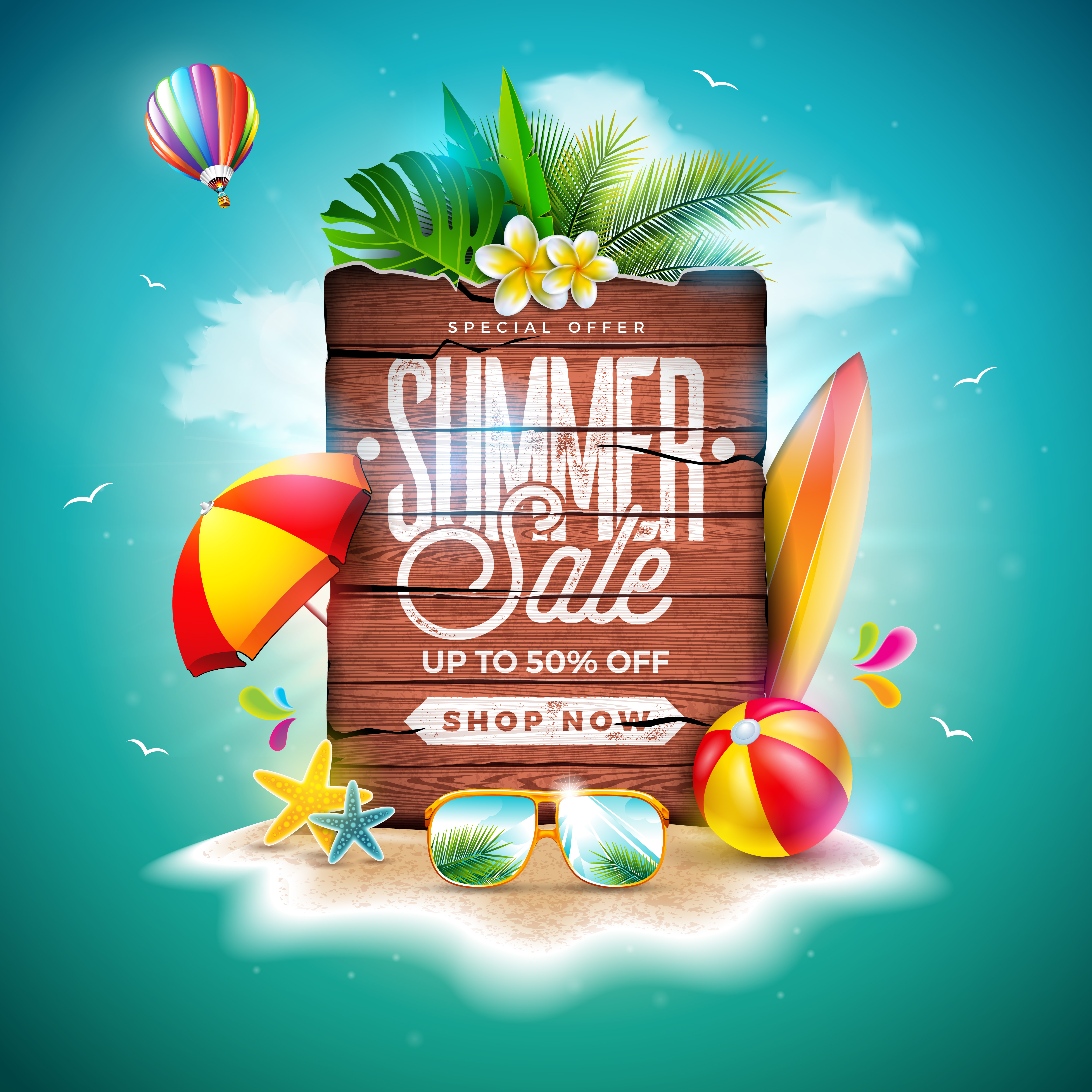 Summer Sale Design 584187 Vector Art at Vecteezy