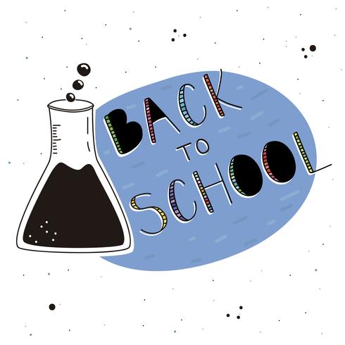 Back to school background vector