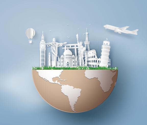 Illustration of world tourism day vector