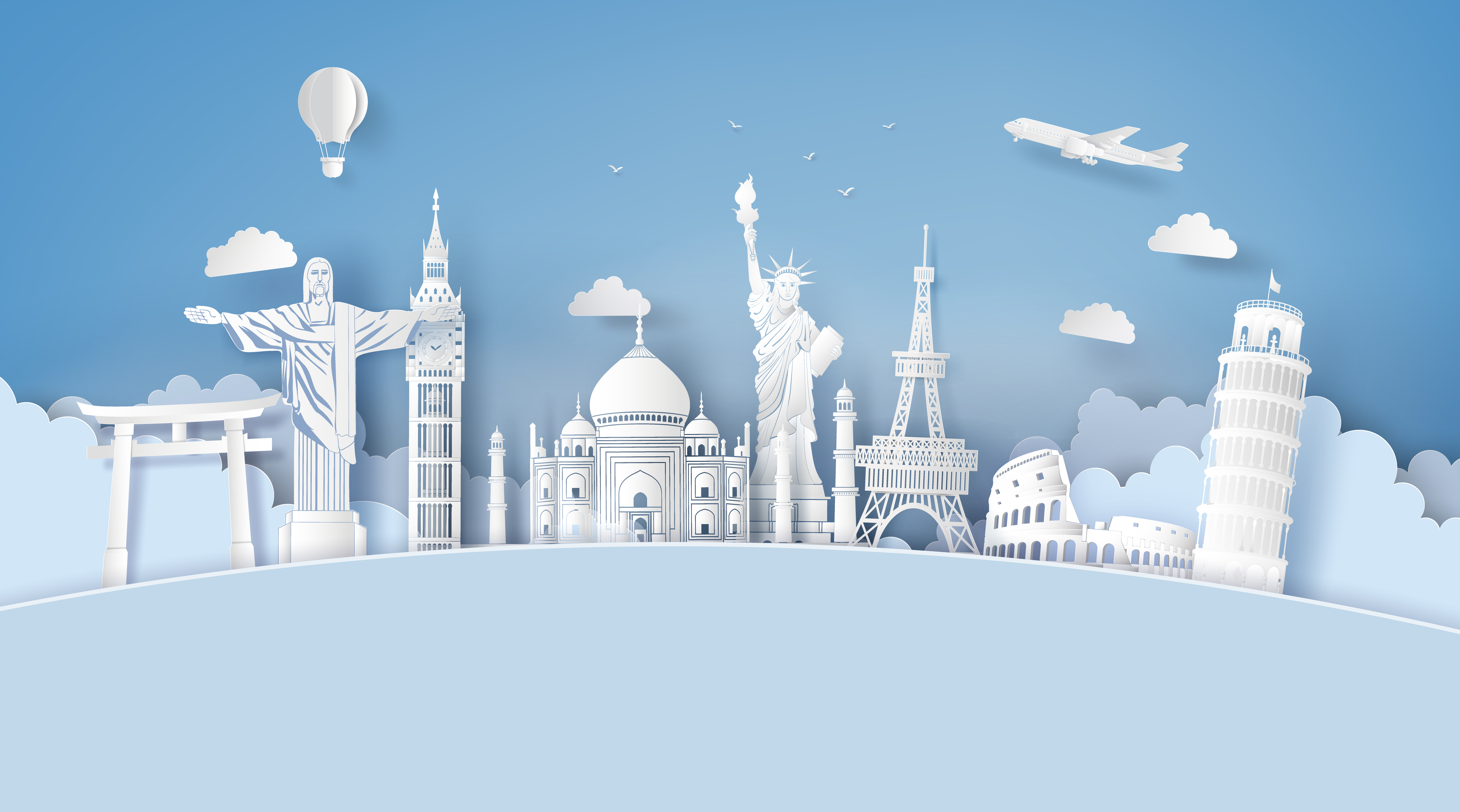 world tourism vector