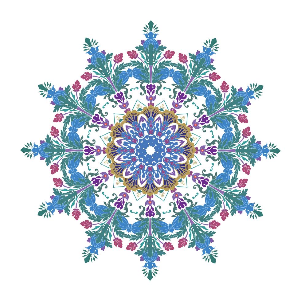 Vector floral  Mandala illustration design