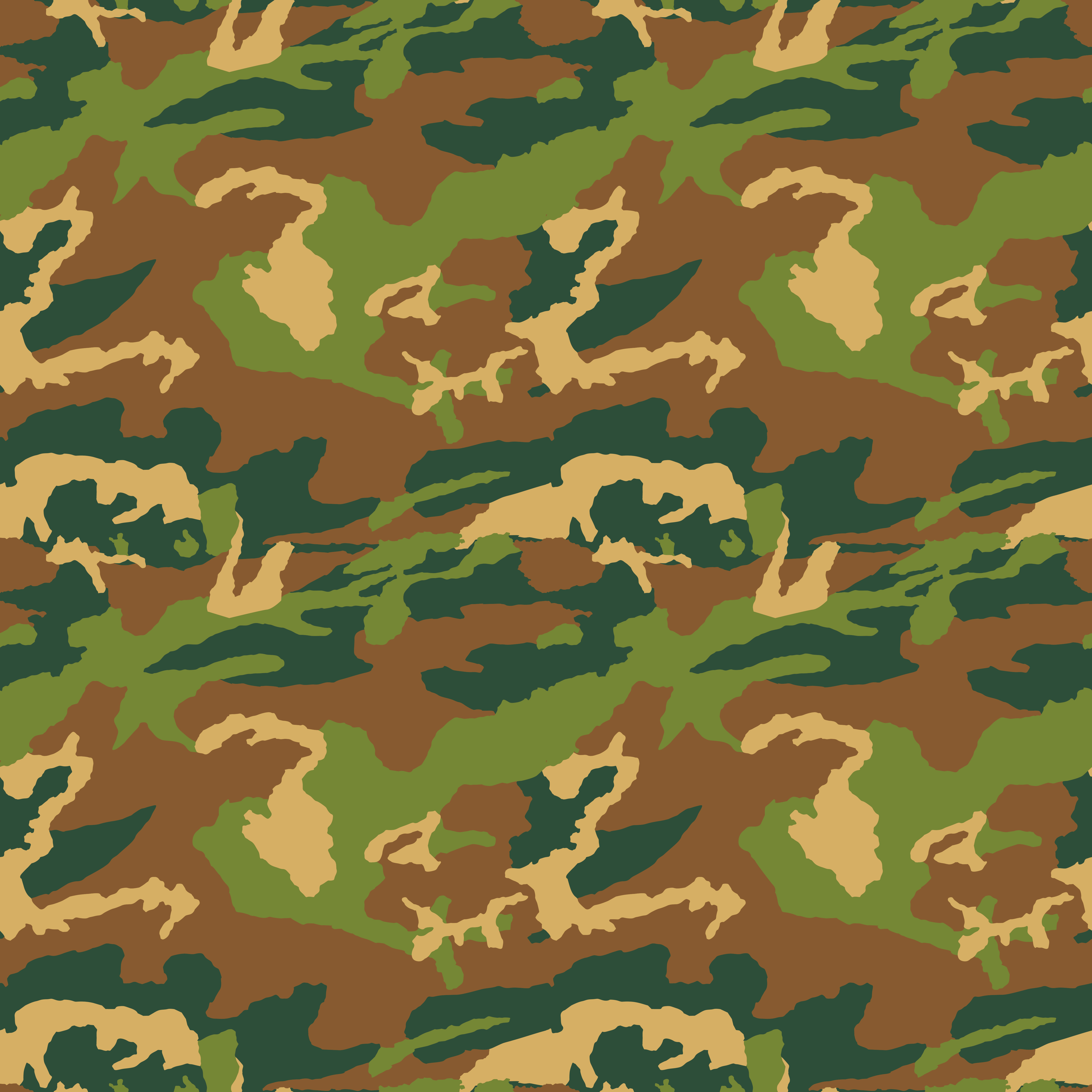 Army Camouflage Pattern Vector - Army Military