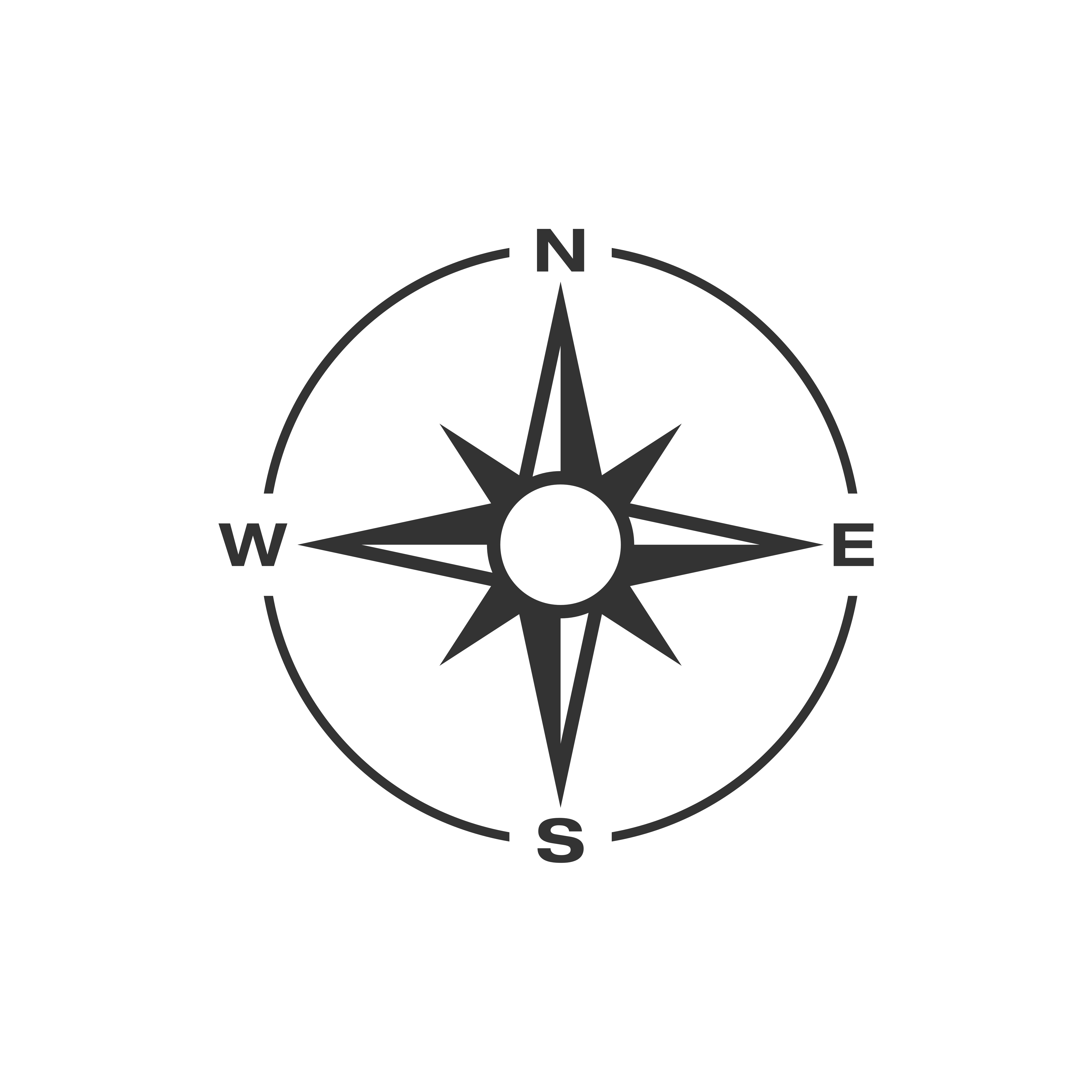 Compass Rose Icon Logo Template Illustration Design. Vector EPS 10