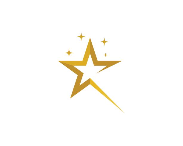 Estrella logo vector e icono de plantilla