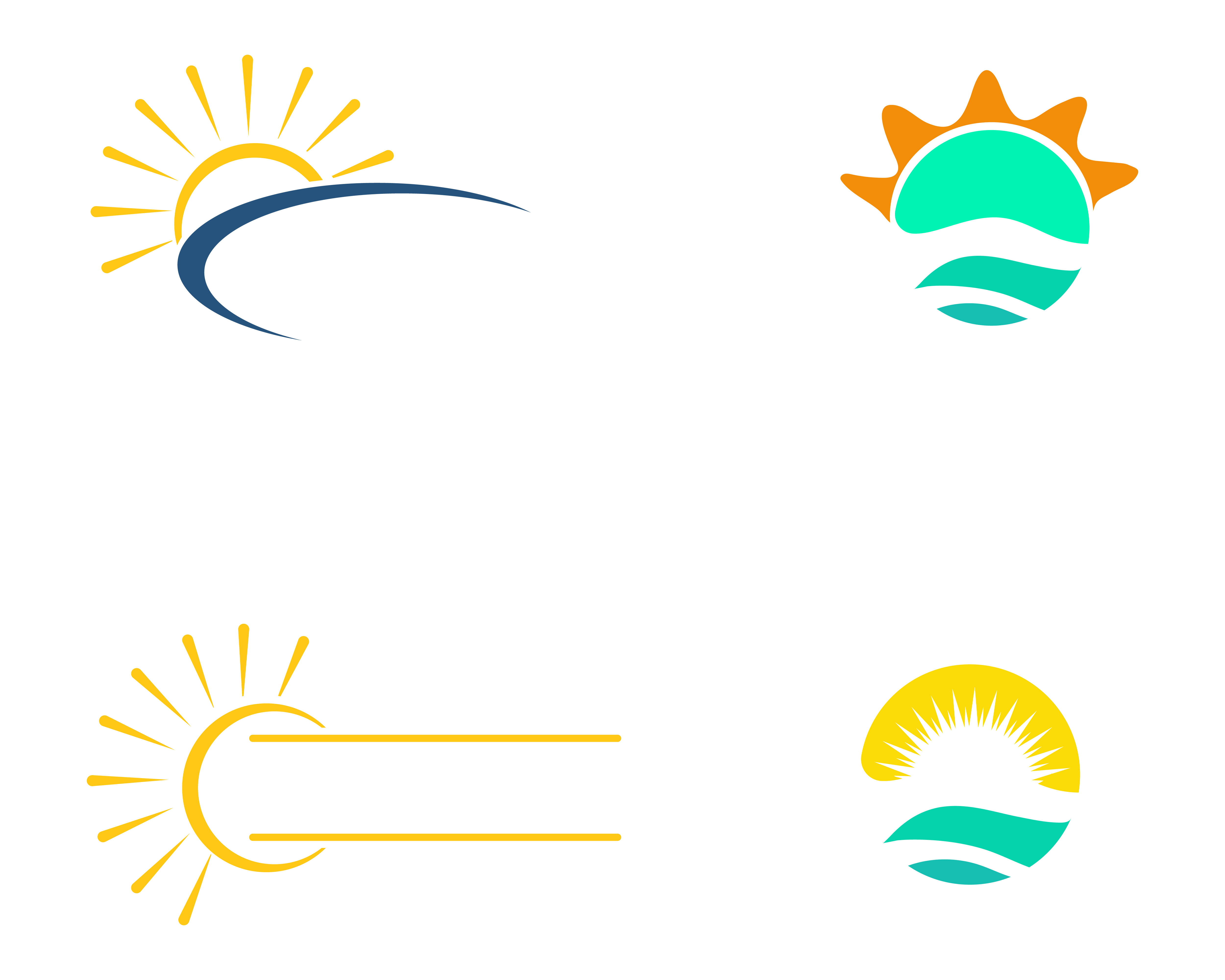 Vector Logos And Elements Of Sun And Water - HooDoo Wallpaper