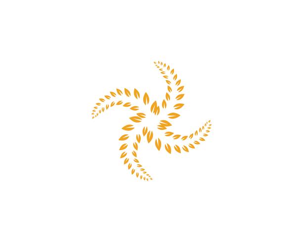  agriculture rice food meal logo and symbols template icons vector