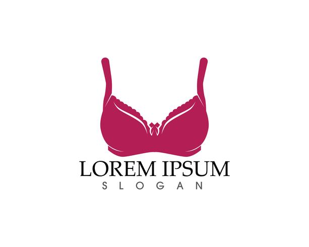 Set of different push up bras isolated over vector