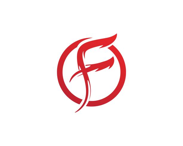 F letter logo and symbols template vector icons,,
