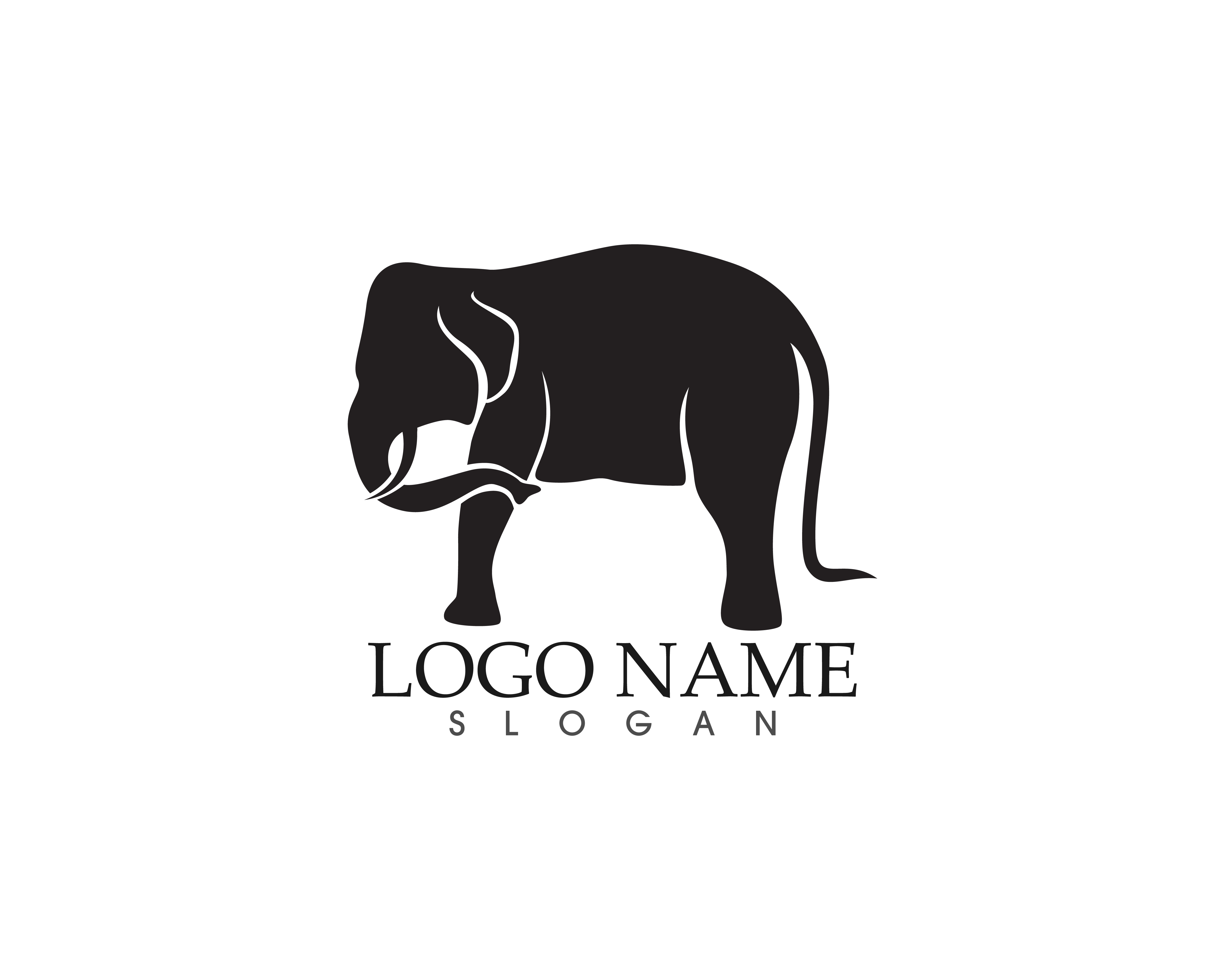 elephant vector logo and symbols template app 585267 Vector Art at Vecteezy